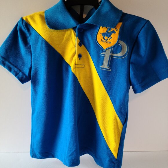 Beverly Hills Polo Club Other - BEVERLY HILLS POLO CLUB SHORT SLEEVE BLUE/YELLOW LOGO FRONT & BACK SIZE 2 T